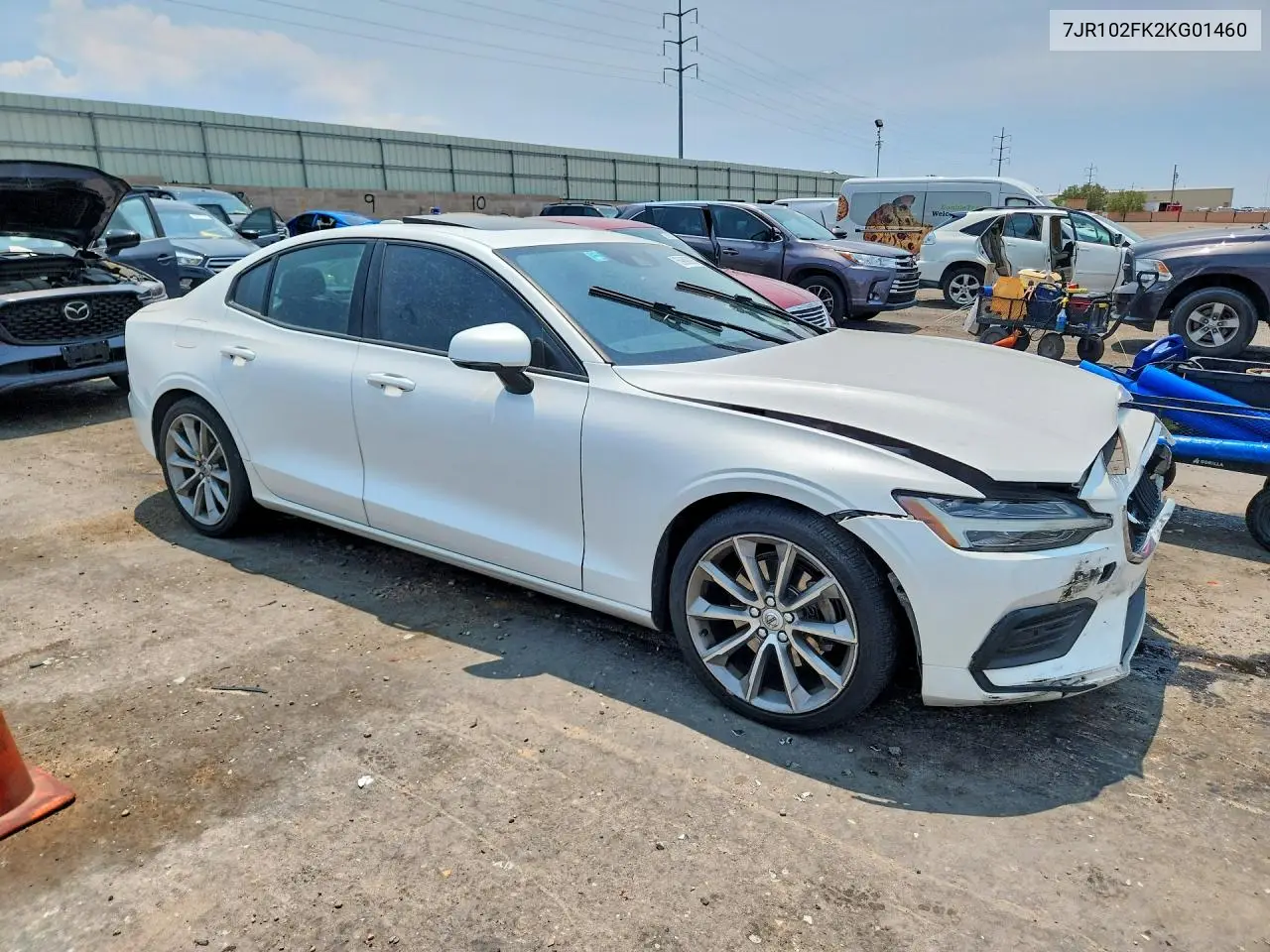 2019 Volvo S60 T5 Momentum VIN: 7JR102FK2KG01460 Lot: 59890976