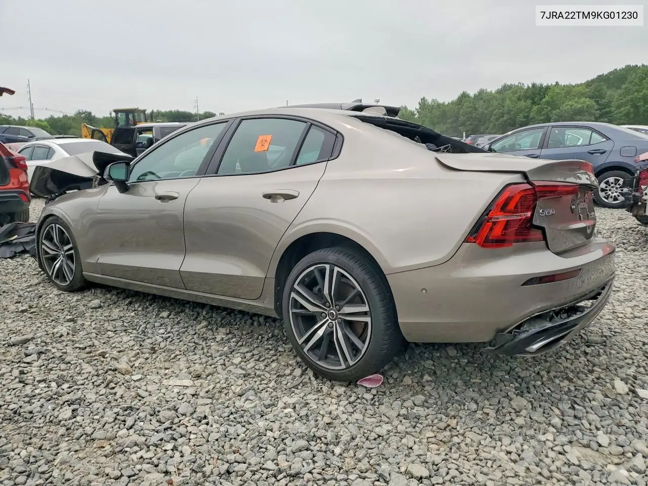 2019 Volvo S60 T6 R-Design VIN: 7JRA22TM9KG01230 Lot: 60499996