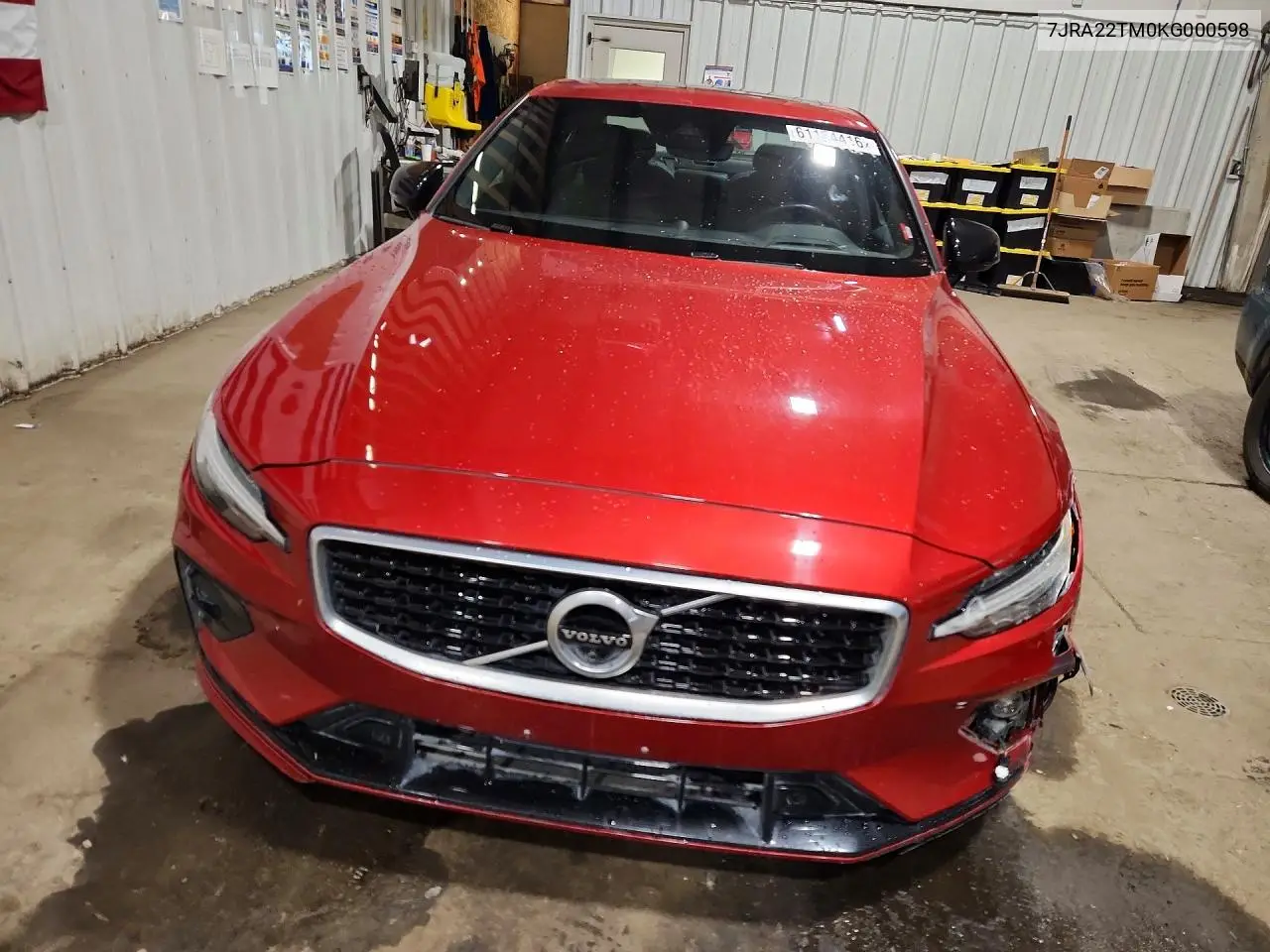 2019 Volvo S60 T6 R-Design VIN: 7JRA22TM0KG000598 Lot: 61164416