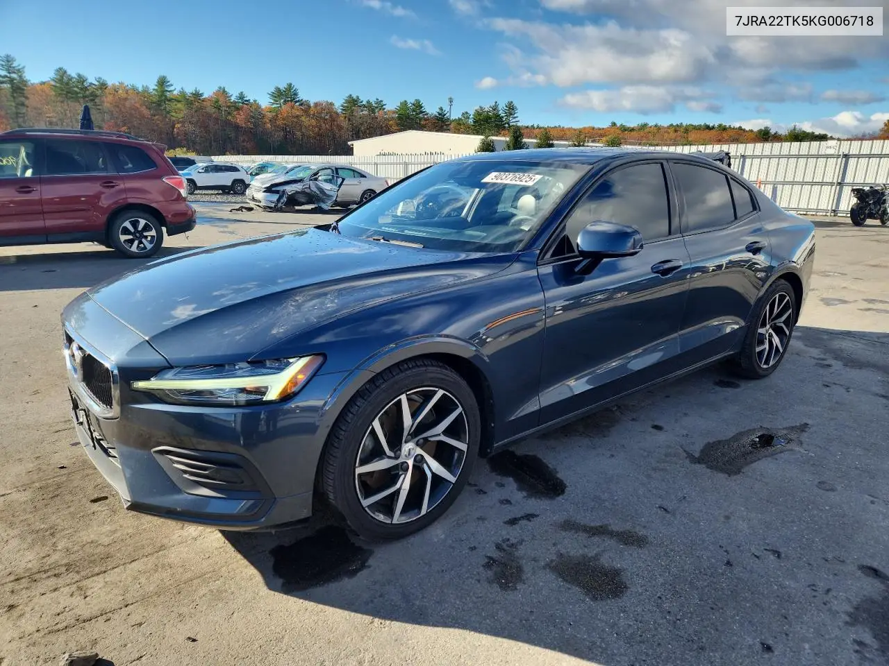 7JRA22TK5KG006718 2019 Volvo S60 T6 Momentum