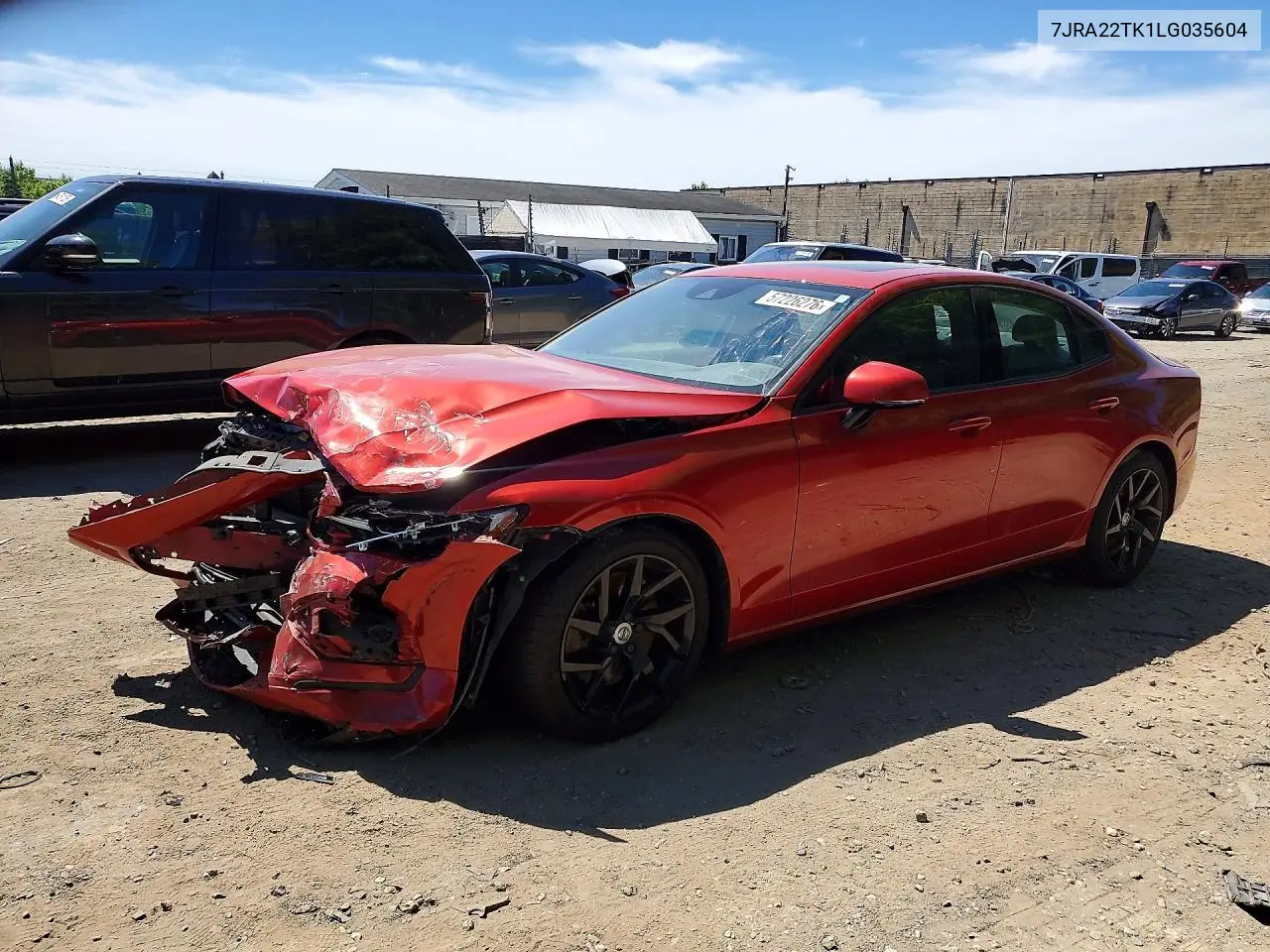 2020 Volvo S60 T6 Momentum VIN: 7JRA22TK1LG035604 Lot: 57226276
