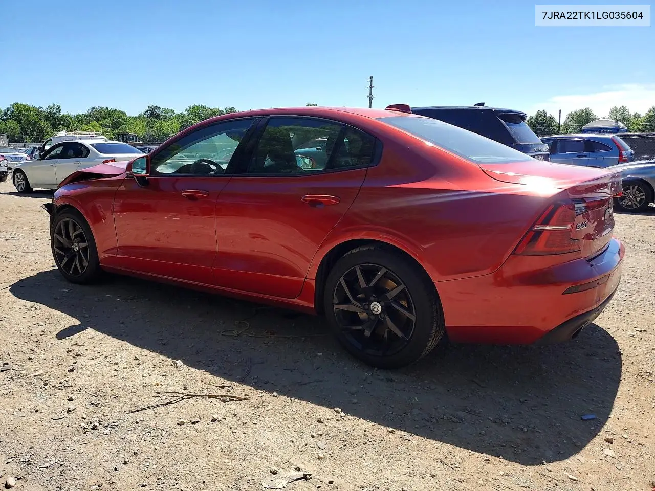 2020 Volvo S60 T6 Momentum VIN: 7JRA22TK1LG035604 Lot: 57226276