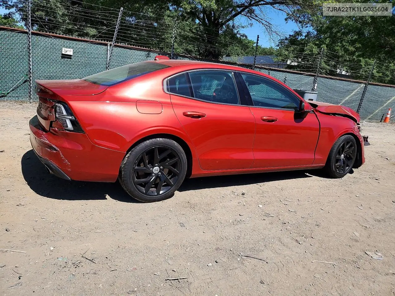 2020 Volvo S60 T6 Momentum VIN: 7JRA22TK1LG035604 Lot: 57226276