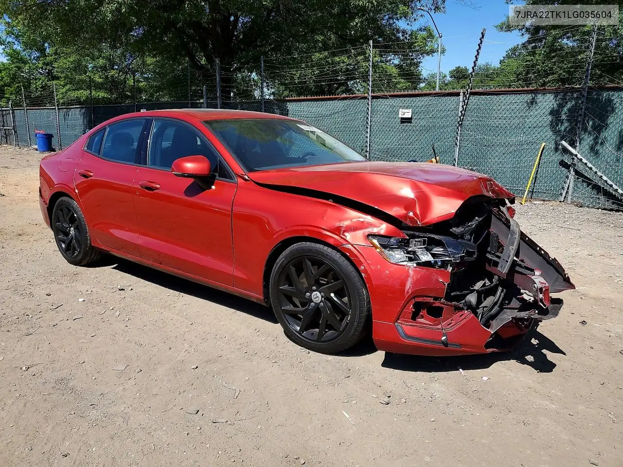 2020 Volvo S60 T6 Momentum VIN: 7JRA22TK1LG035604 Lot: 57226276