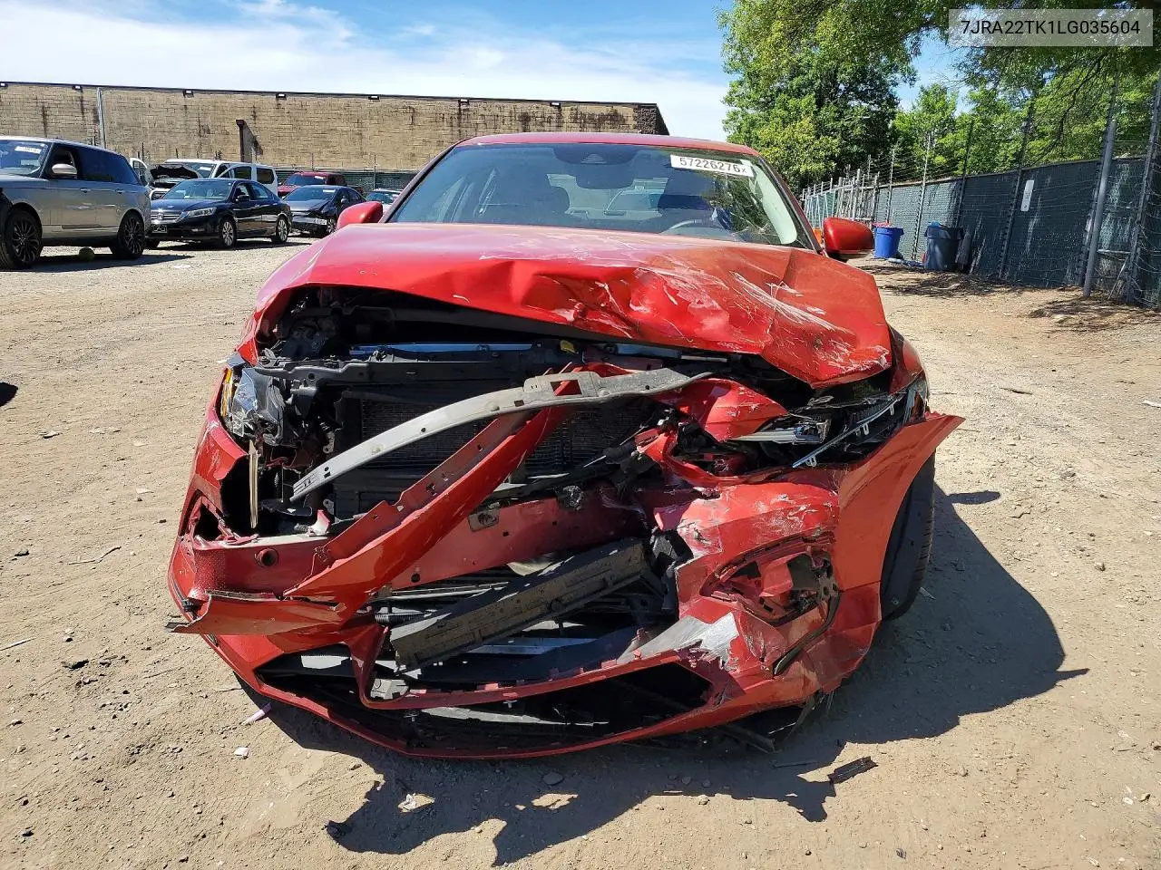 2020 Volvo S60 T6 Momentum VIN: 7JRA22TK1LG035604 Lot: 57226276