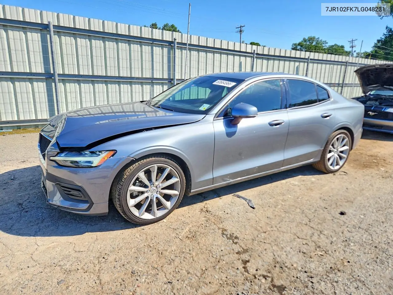 2020 Volvo S60 T5 Momentum VIN: 7JR102FK7LG048231 Lot: 60664966