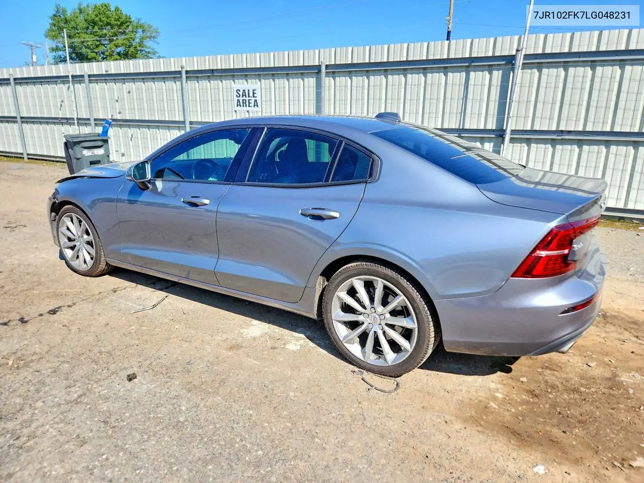 2020 Volvo S60 T5 Momentum VIN: 7JR102FK7LG048231 Lot: 60664966