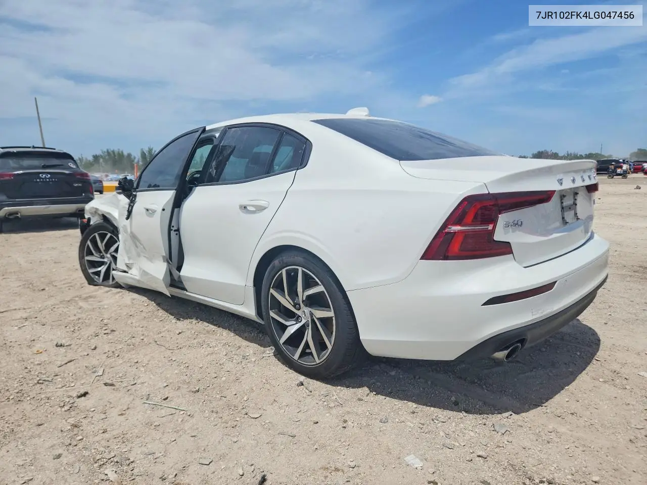 2020 Volvo S60 T5 Momentum VIN: 7JR102FK4LG047456 Lot: 61314126