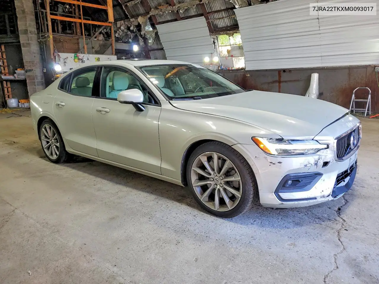 2021 Volvo S60 T6 Momentum VIN: 7JRA22TKXMG093017 Lot: 57623276