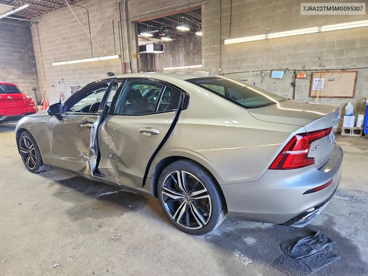 2021 Volvo S60 T6 R-Design VIN: 7JRA22TM5MG095307 Lot: 58079786