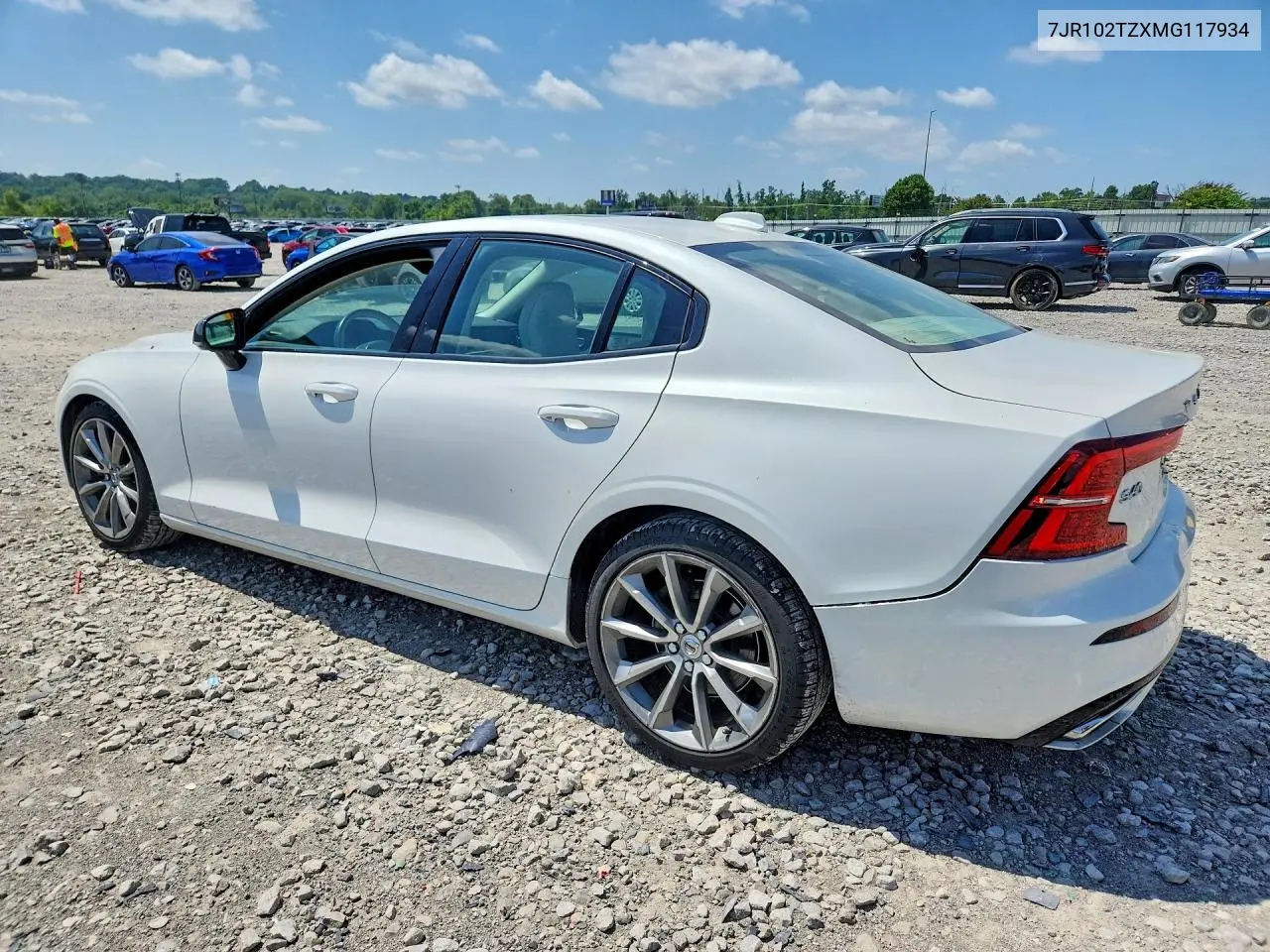 2021 Volvo S60 T5 Momentum VIN: 7JR102TZXMG117934 Lot: 58498006