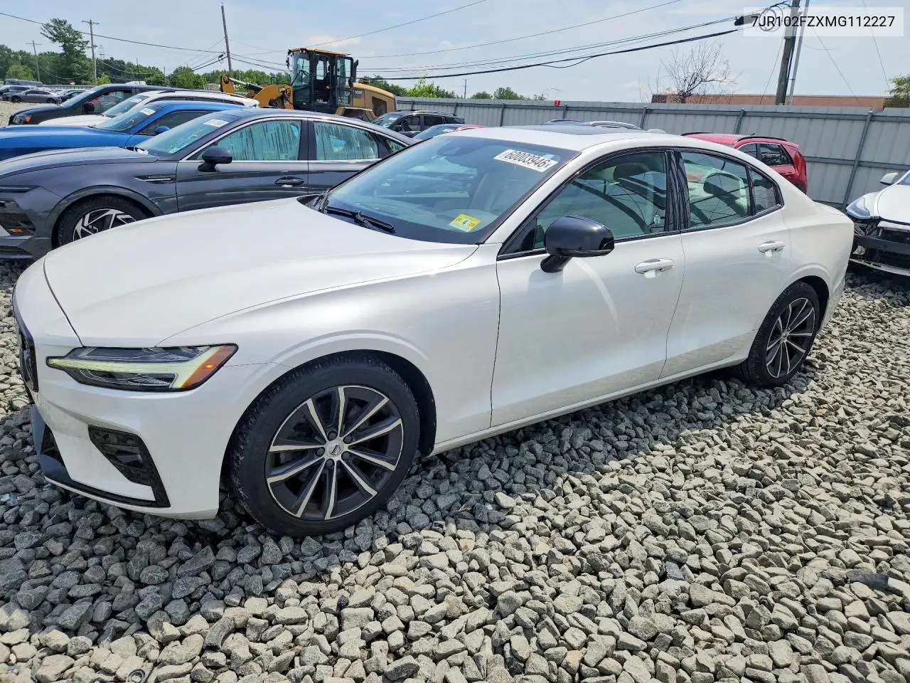 2021 Volvo S60 T5 R-Design VIN: 7JR102FZXMG112227 Lot: 60003946