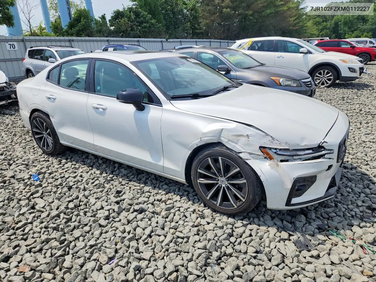 2021 Volvo S60 T5 R-Design VIN: 7JR102FZXMG112227 Lot: 60003946