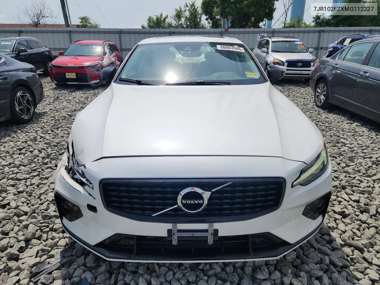 2021 Volvo S60 T5 R-Design VIN: 7JR102FZXMG112227 Lot: 60003946