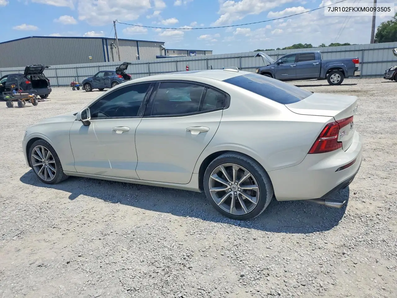 2021 Volvo S60 T5 Momentum VIN: 7JR102FKXMG093505 Lot: 60928906