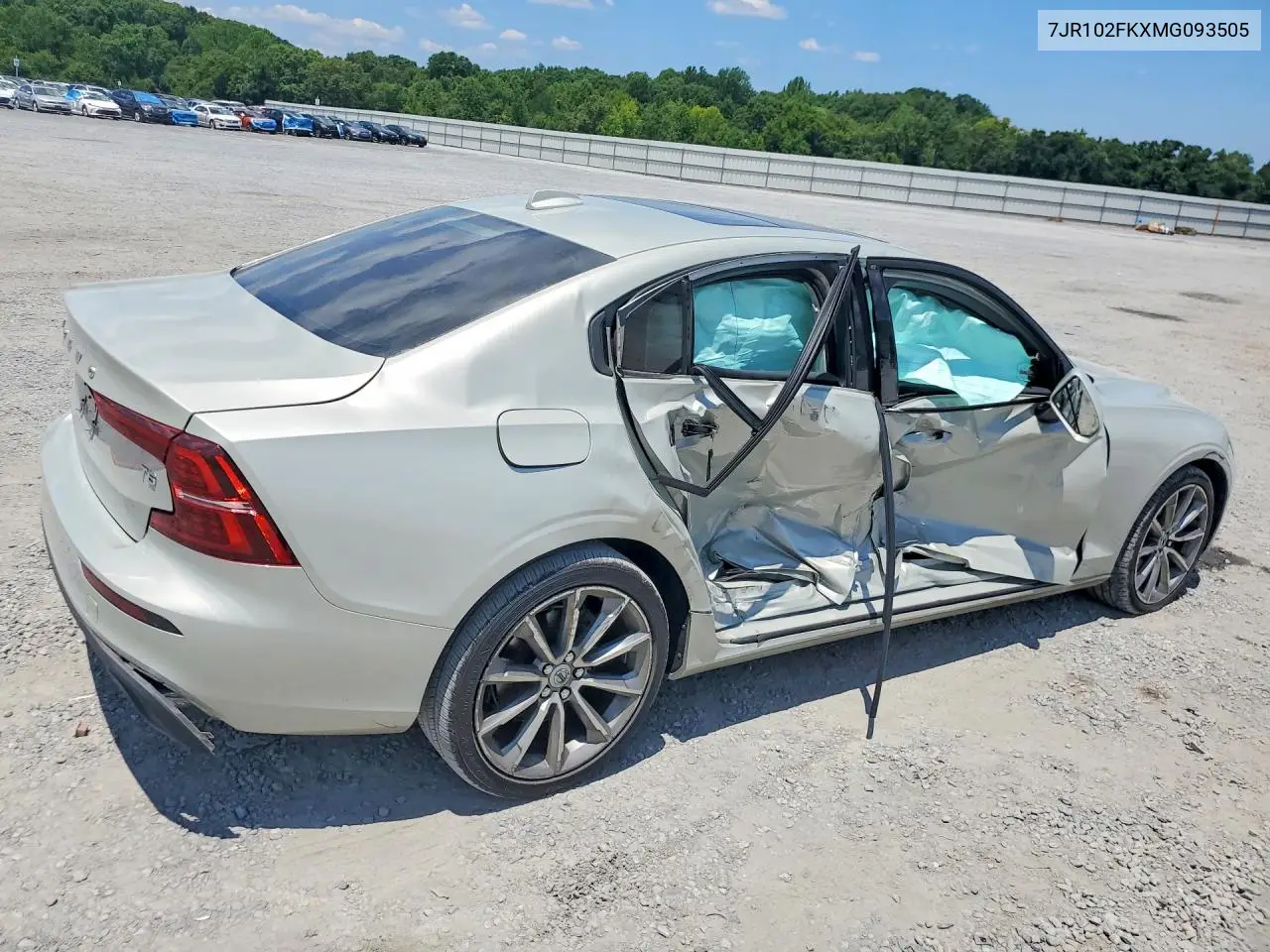 2021 Volvo S60 T5 Momentum VIN: 7JR102FKXMG093505 Lot: 60928906