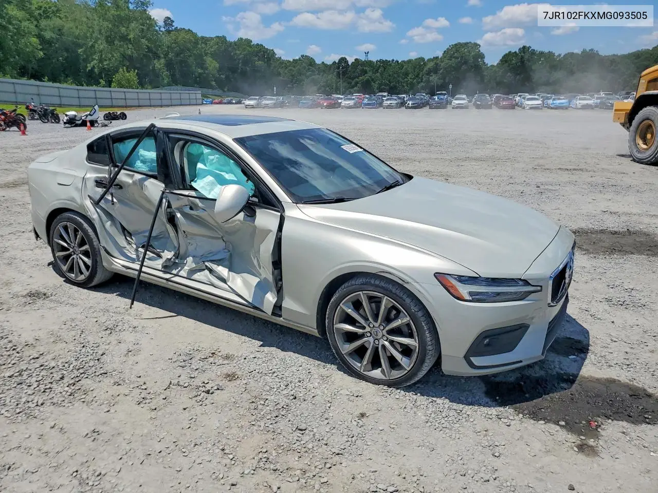 2021 Volvo S60 T5 Momentum VIN: 7JR102FKXMG093505 Lot: 60928906