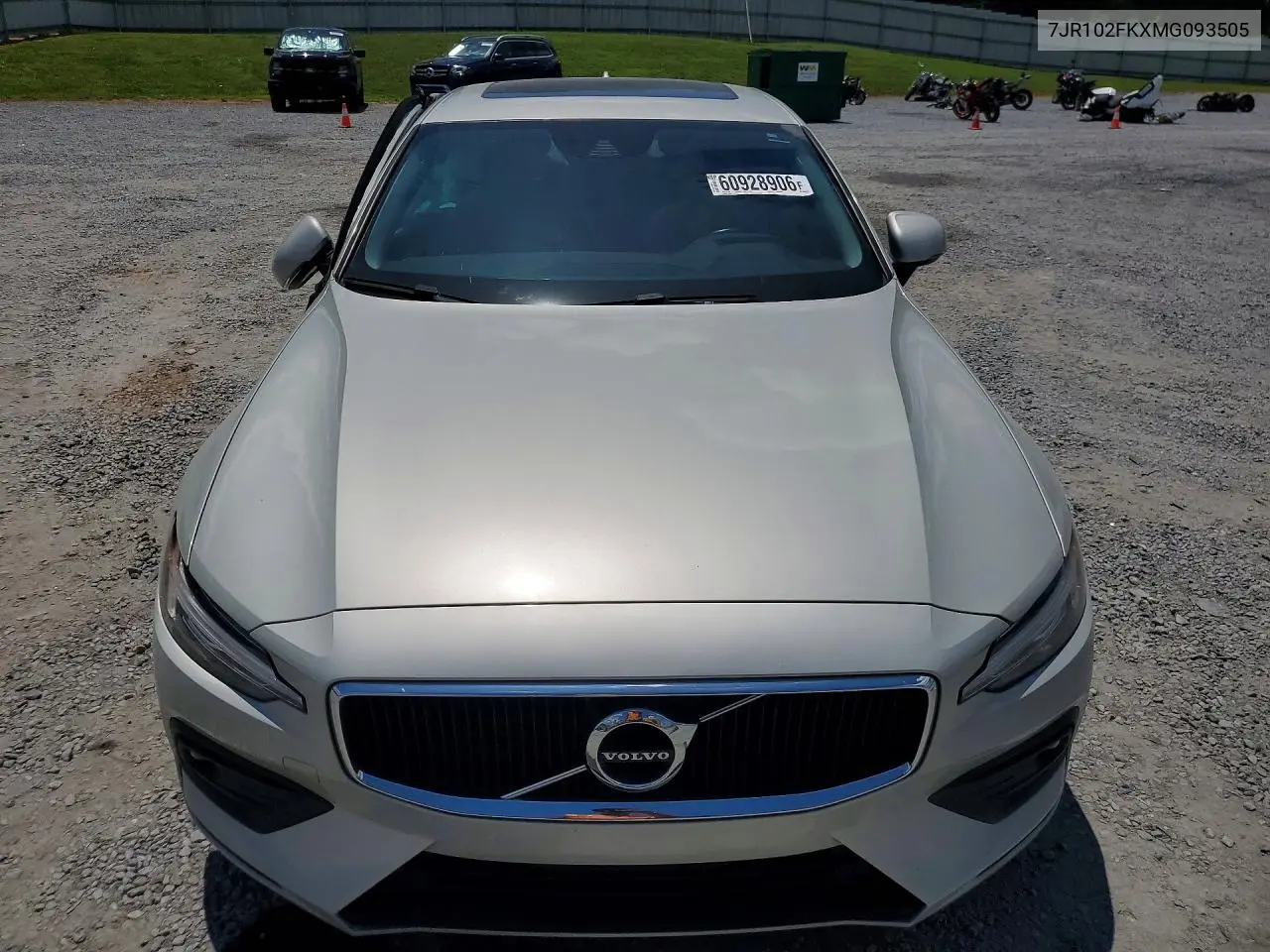 2021 Volvo S60 T5 Momentum VIN: 7JR102FKXMG093505 Lot: 60928906