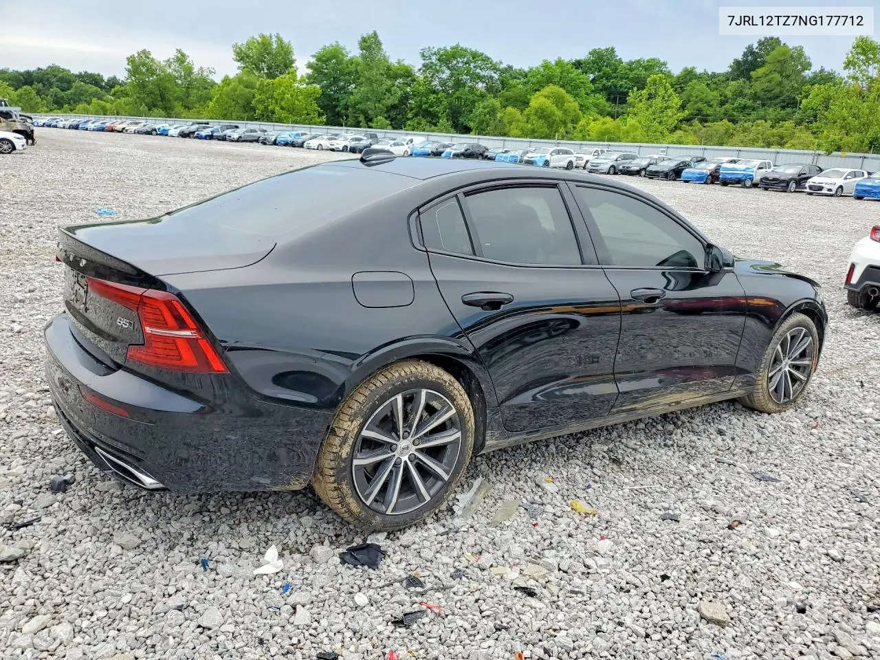 2022 Volvo S60 B5 Momentum VIN: 7JRL12TZ7NG177712 Lot: 57570006