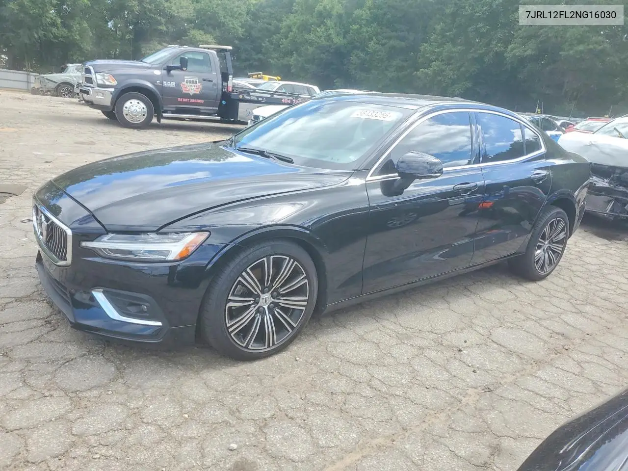 2022 Volvo S60 B5 Inscription VIN: 7JRL12FL2NG16030 Lot: 58433256