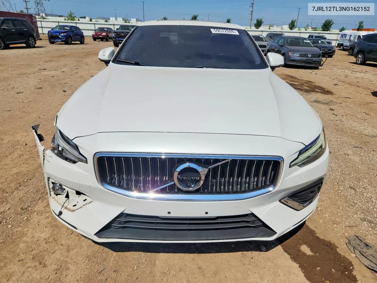 2022 Volvo S60 B5 Inscription VIN: 7JRL12TL3NG162152 Lot: 59572086