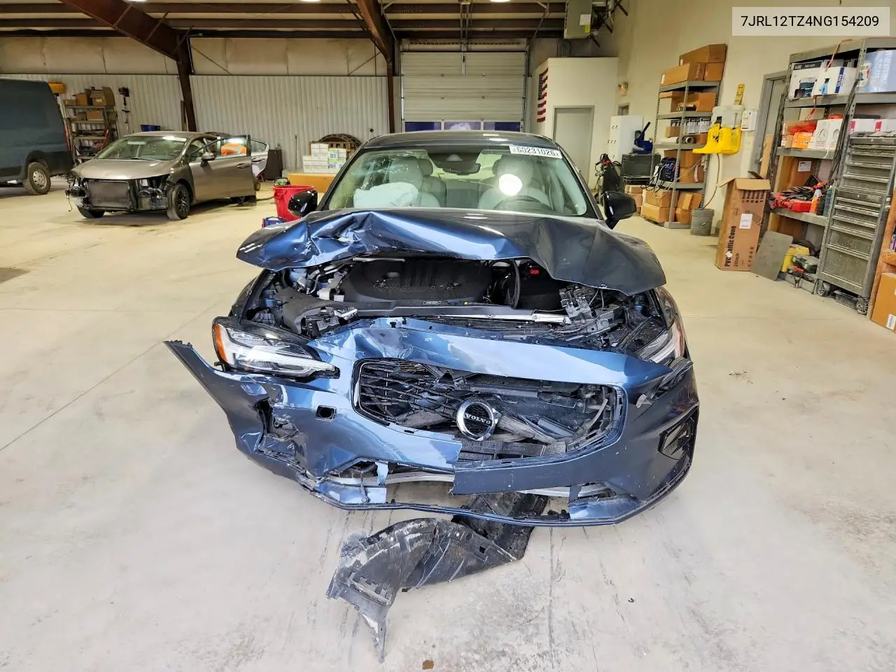 2022 Volvo S60 B5 Momentum VIN: 7JRL12TZ4NG154209 Lot: 60231026