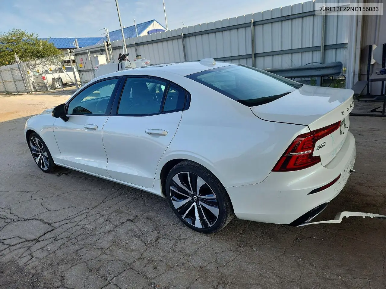2022 Volvo S60 B5 Momentum VIN: 7JRL12FZ2NG156083 Lot: 60252546