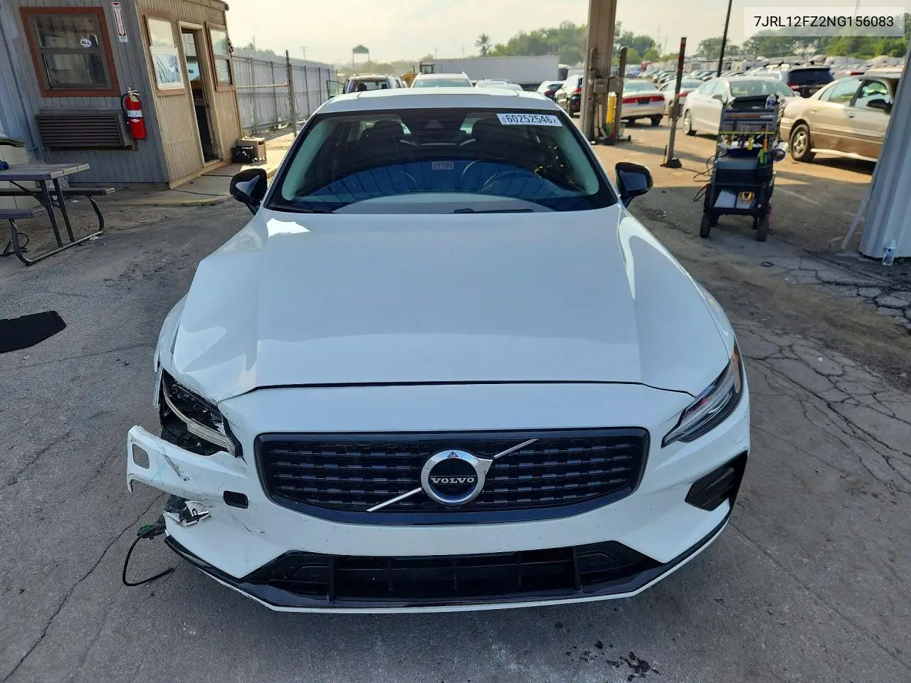 2022 Volvo S60 B5 Momentum VIN: 7JRL12FZ2NG156083 Lot: 60252546