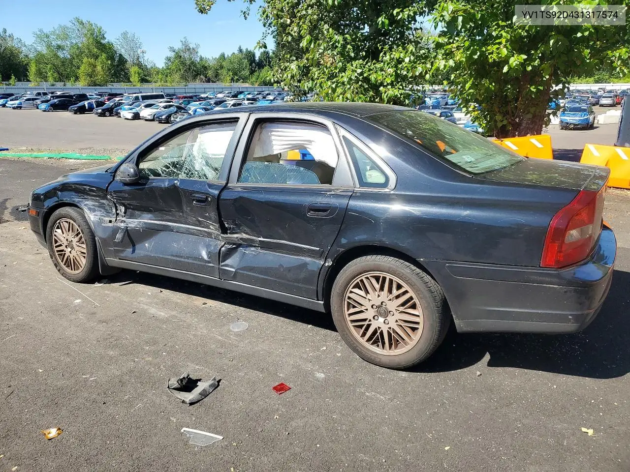 2003 Volvo S80 VIN: YV1TS92D431317574 Lot: 60665956