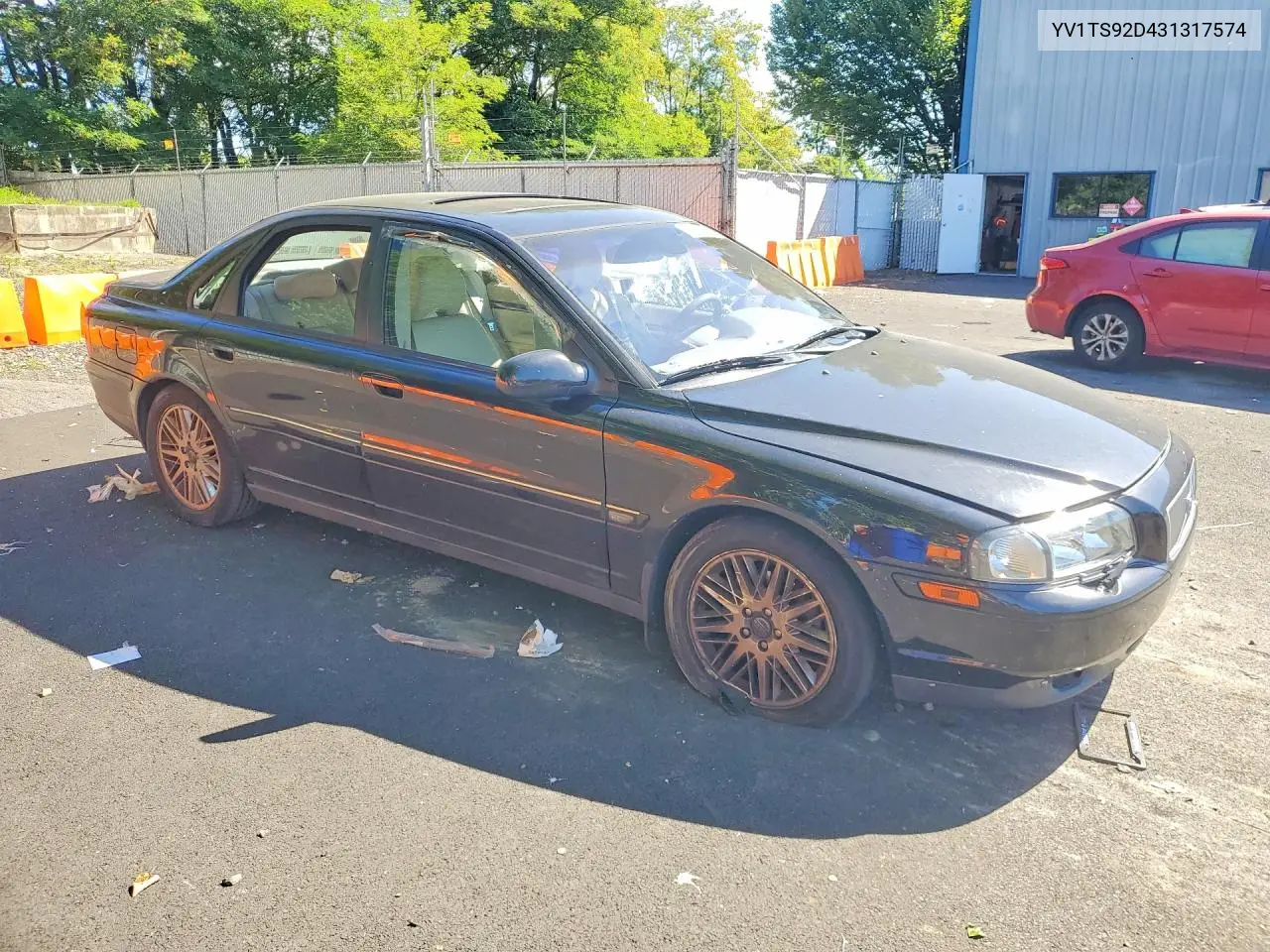 2003 Volvo S80 VIN: YV1TS92D431317574 Lot: 60665956