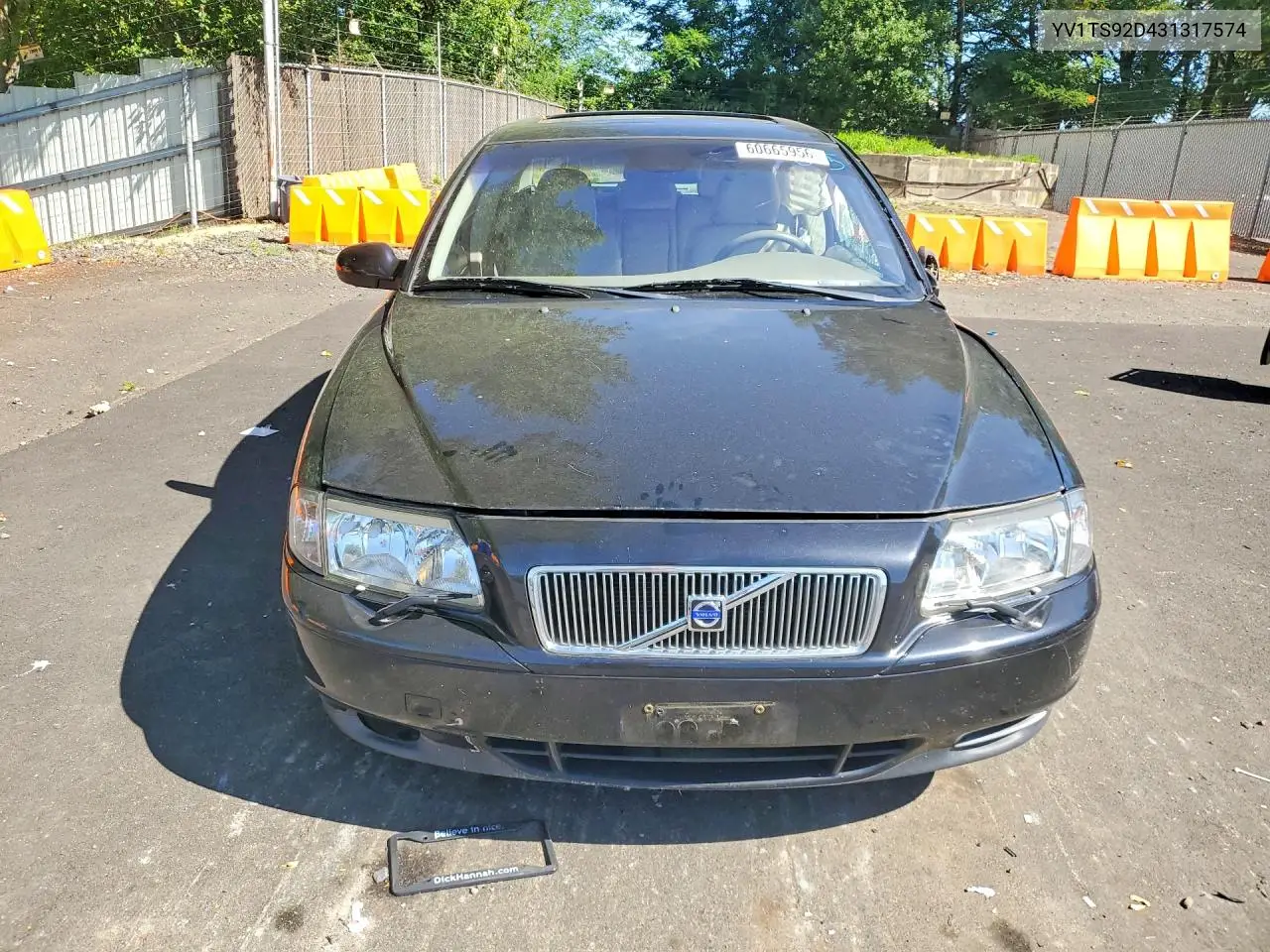 2003 Volvo S80 VIN: YV1TS92D431317574 Lot: 60665956