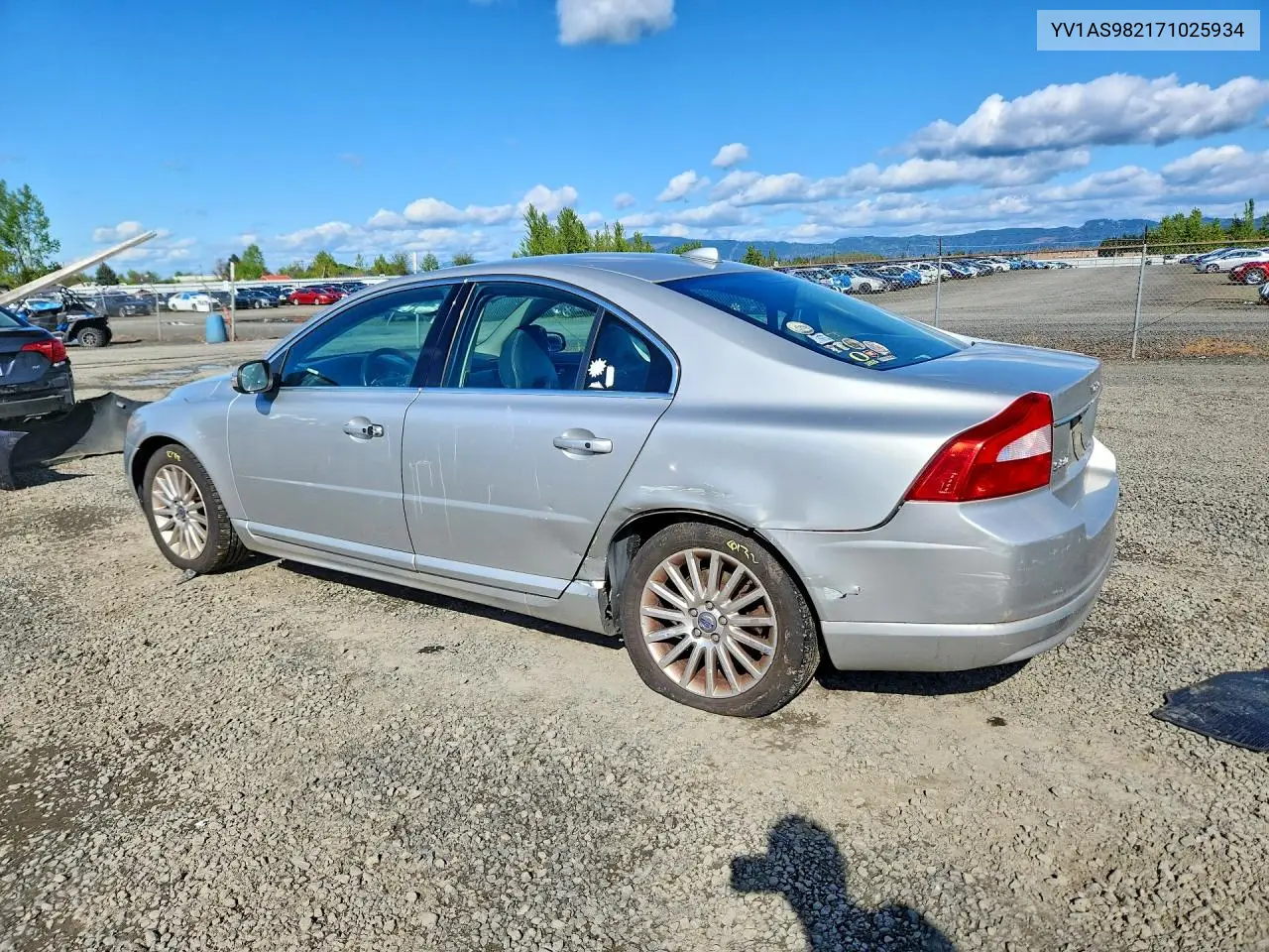 2007 Volvo S80 3.2 VIN: YV1AS982171025934 Lot: 49550126