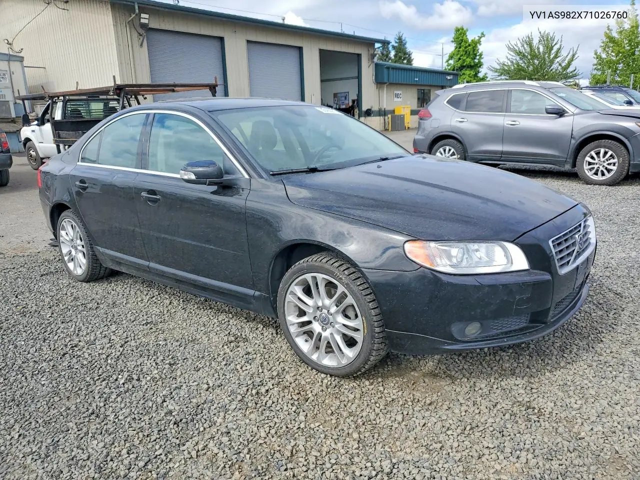 2007 Volvo S80 3.2 VIN: YV1AS982X71026760 Lot: 56483276
