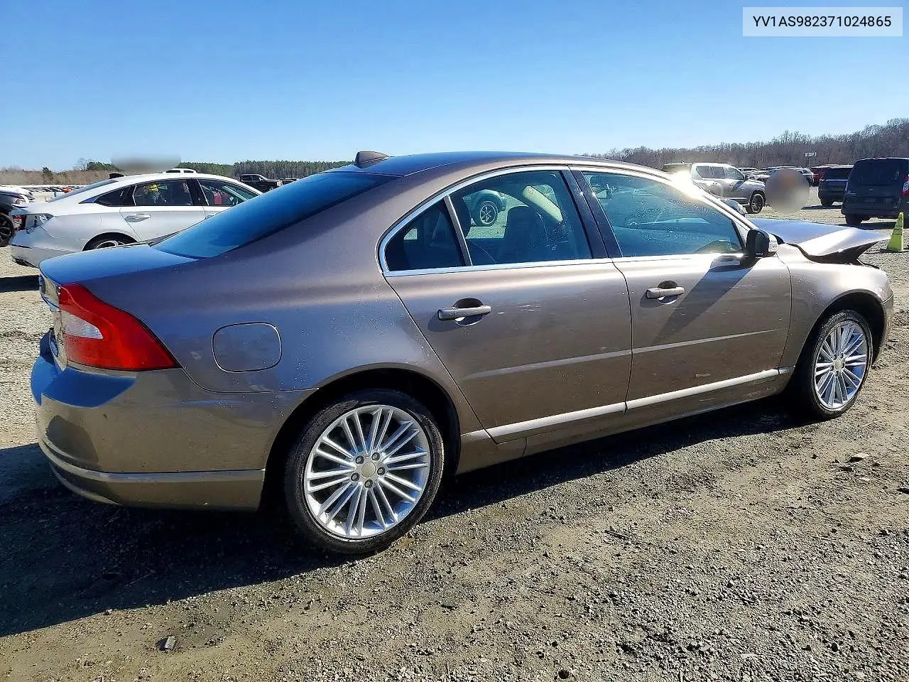 YV1AS982371024865 2007 Volvo S80 3.2