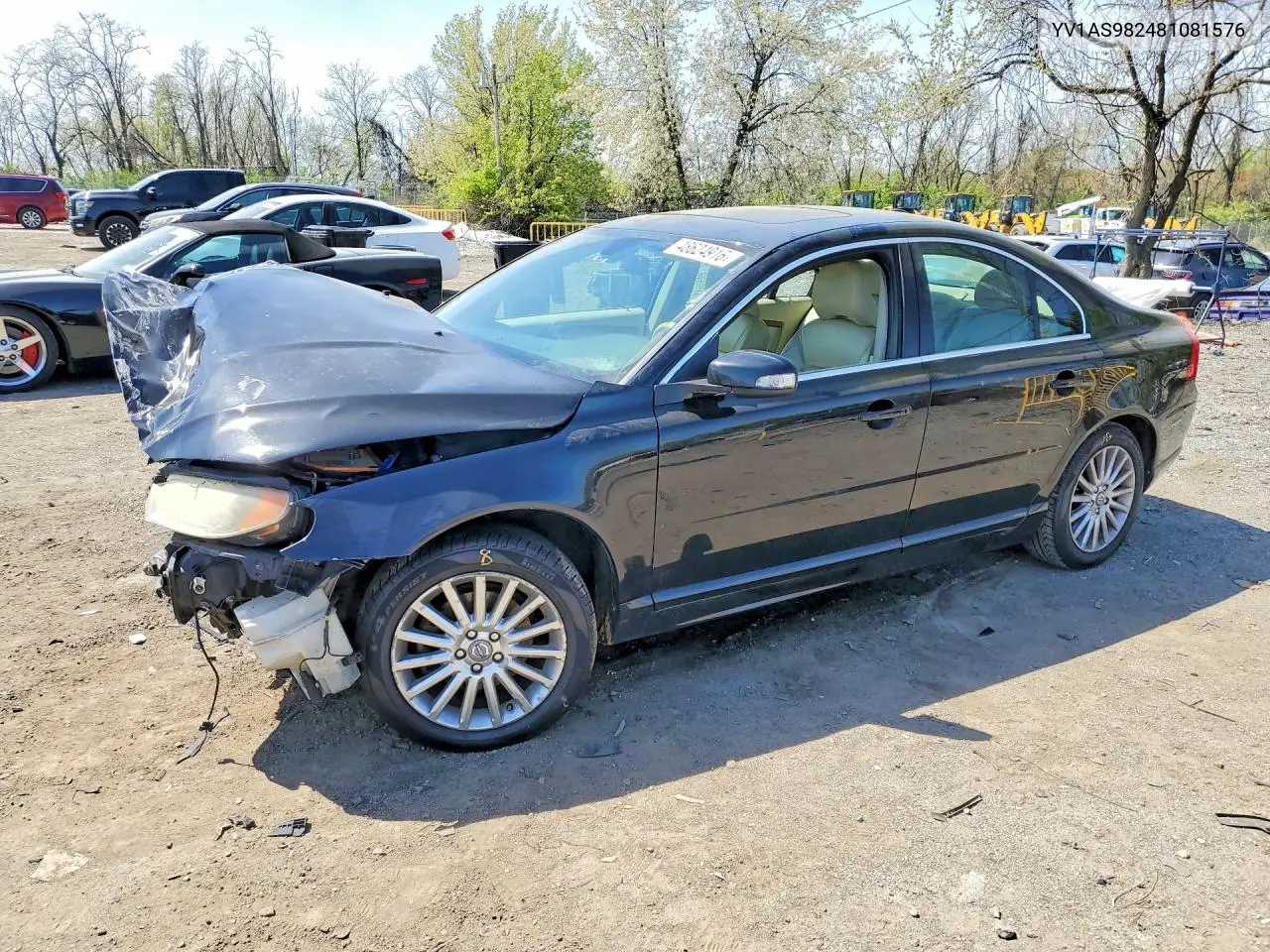 2008 Volvo S80 3.2 VIN: YV1AS982481081576 Lot: 48624916