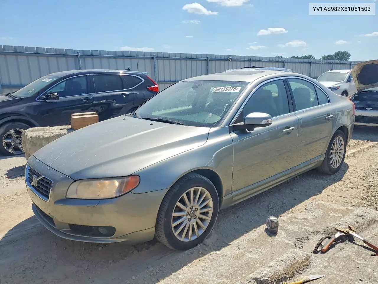 2008 Volvo S80 3.2 VIN: YV1AS982X81081503 Lot: 60159376