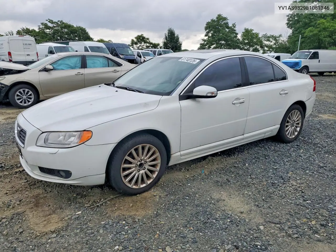 2008 Volvo S80 3.2 VIN: YV1AS982981081346 Lot: 61740126