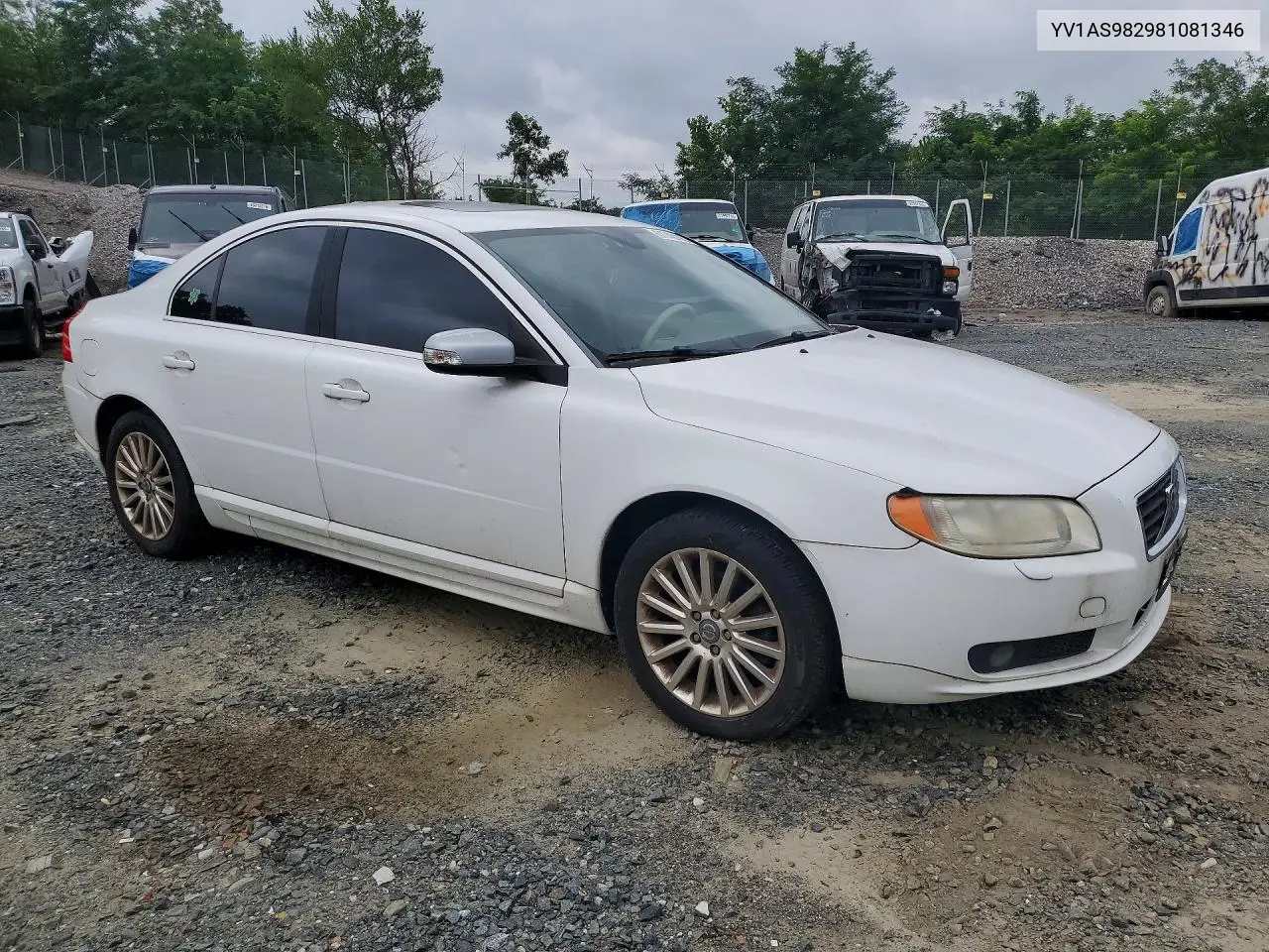 2008 Volvo S80 3.2 VIN: YV1AS982981081346 Lot: 61740126