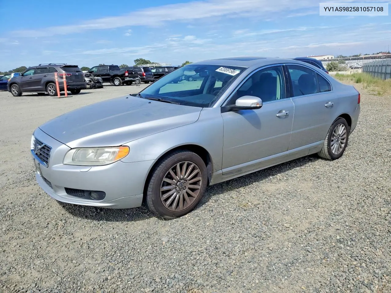 2008 Volvo S80 3.2 VIN: YV1AS982581057108 Lot: 62089196