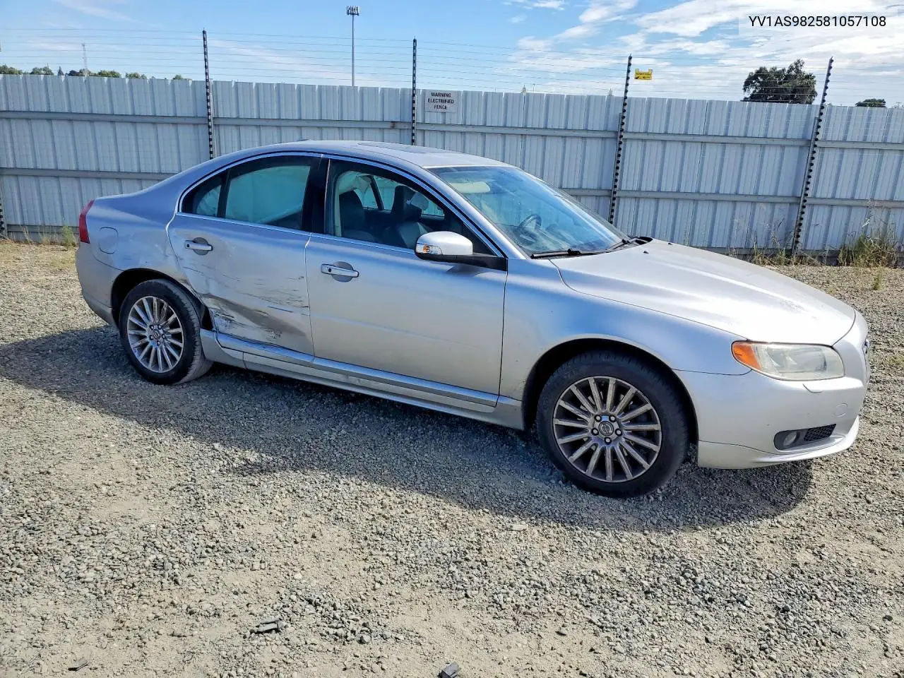 2008 Volvo S80 3.2 VIN: YV1AS982581057108 Lot: 62089196