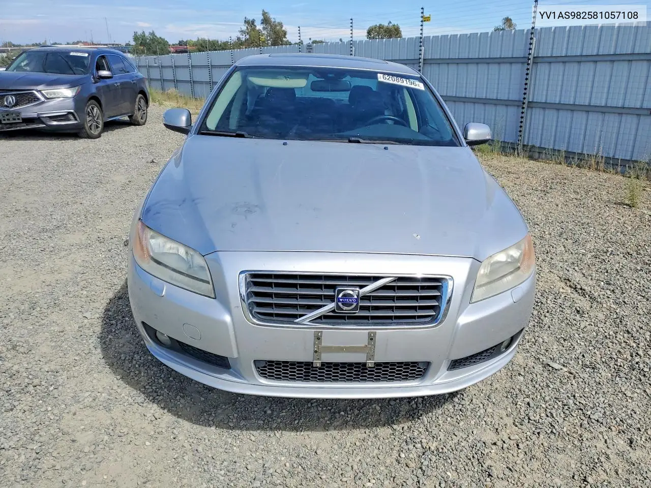 2008 Volvo S80 3.2 VIN: YV1AS982581057108 Lot: 62089196
