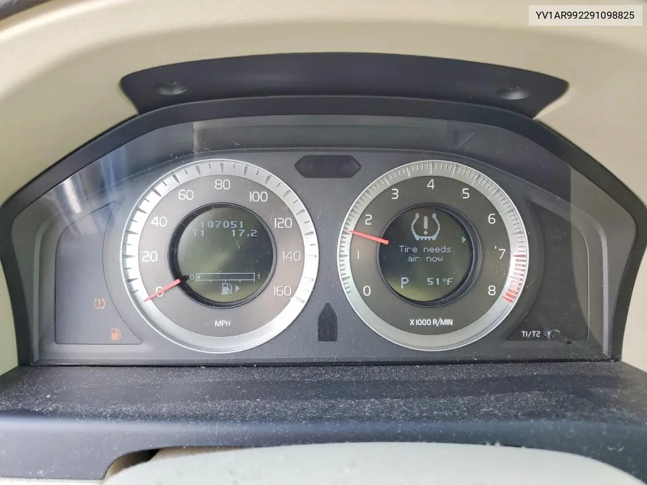 2009 Volvo S80 T6 VIN: YV1AR992291098825 Lot: 79104435