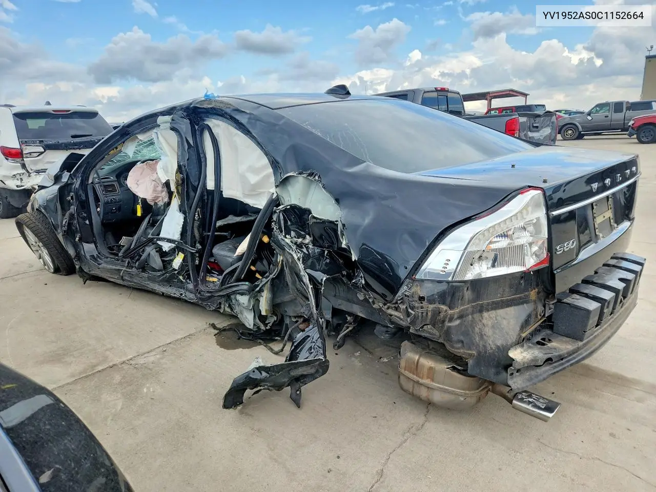 2012 Volvo S80 3.2 VIN: YV1952AS0C1152664 Lot: 55950206