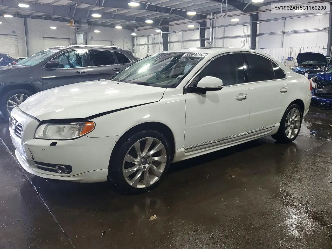 2012 Volvo S80 T6 VIN: YV1902AH5C1160200 Lot: 58594036