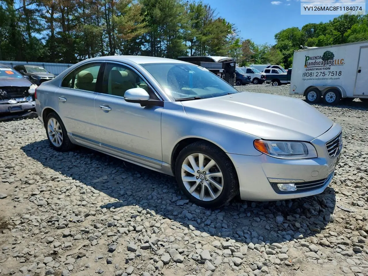 2015 Volvo S80 Premier+ VIN: YV126MAC8F1184074 Lot: 54882126