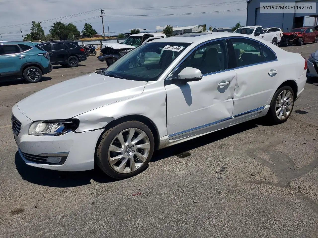 2015 Volvo S80 Premier VIN: YV1902MK0F1192161 Lot: 59395446