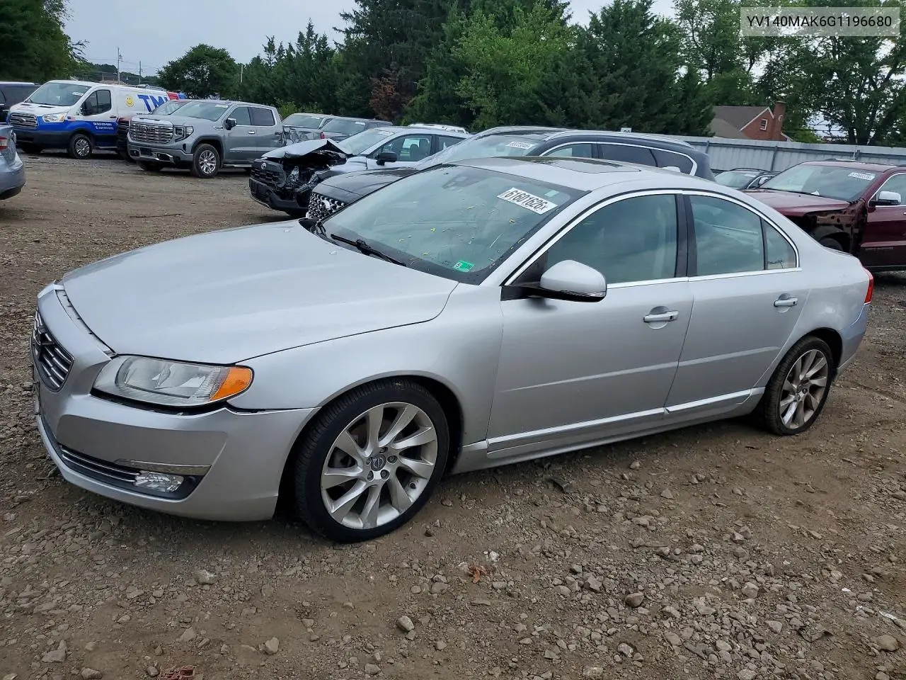 2016 Volvo S80 Premier VIN: YV140MAK6G1196680 Lot: 61601626
