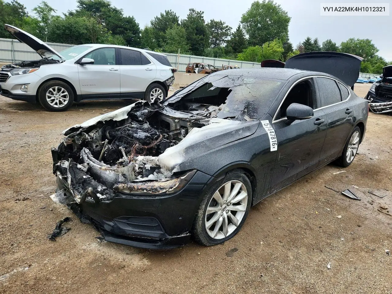 2017 Volvo S90 T6 Momentum VIN: YV1A22MK4H1012321 Lot: 57447816