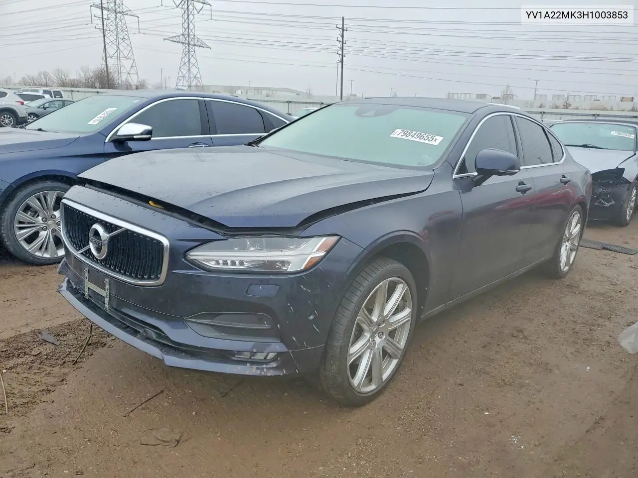 2017 Volvo S90 T6 Momentum VIN: YV1A22MK3H1003853 Lot: 79849655