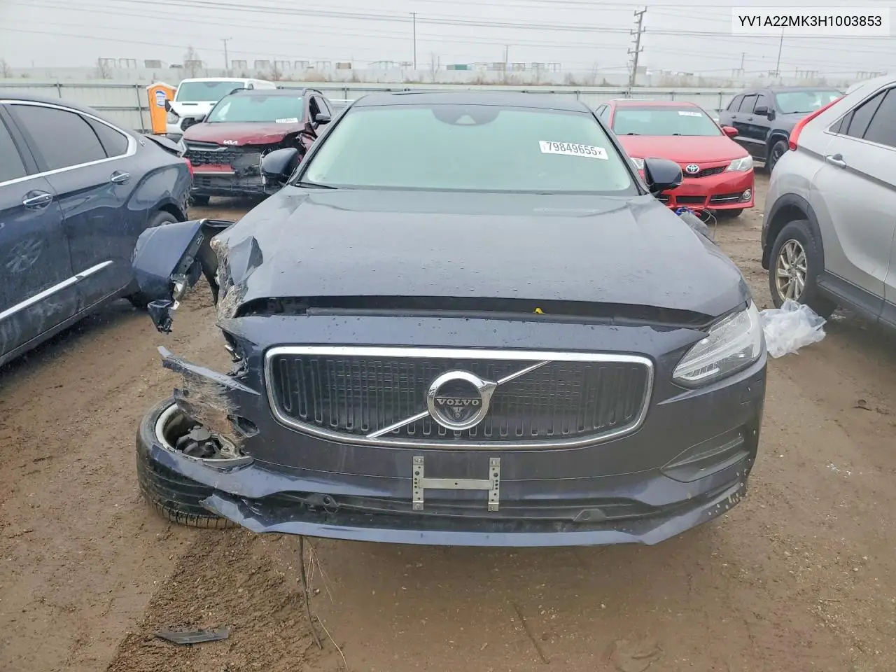 2017 Volvo S90 T6 Momentum VIN: YV1A22MK3H1003853 Lot: 79849655